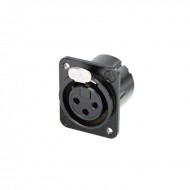 NEUTRIK CONECTOR W/M3 HEMBRA 3 POLOS CHASIS