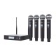 Audibax AWM 401 Sistema Inalámbrico Micrófonode Mano de 4 Canales UHF