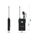 Audibax AWM 202 Sistema Inalámbrico MicrófonoLavalier de 2 Canales UHF