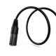 Audibax Silver Black Cable DMX 3 PIN 20 Metros