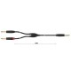 FactorFLEX Cable señal 3 m 1 Jack estero + 2 jack s REAN
