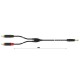 FactorFLEX Cable señal 3 m 2 RCA a 1 mini Jack 35 conectores REAN