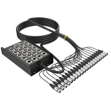 AUDIBAX cajetin escenario 30 m cable 16 XLR + 4 XLR PRO MC XLR 16430 PRO 30M