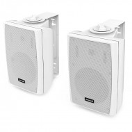 Audibax Elipse 4 Altavoces HiFi Pared 2 Vías con soportes de Pared Blancos Par