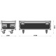 TRITON BLUE AQUA FC FLIGHCASE PARA 8 PAR LED SERIE AQUA