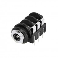 NEUTRIK JACK STERO para PCB con tuerca y arandela