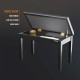 Audibax KB502 Banqueta Doble Piano/Teclado conCompartimento Negro