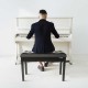 Audibax KB502 Banqueta Doble Piano/Teclado conCompartimento Negro