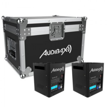 Audibax Spark 600 Máquina de Fuego Frío 2 Unidades + Flightcase Doble