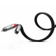 Audibax Pro Cable 2 Jack Mono a 2 RCA 1 Metro Negro