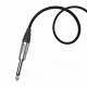Audibax Silver Cable XLR Hembra a Jack Mono 3Metros Negro