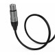 Audibax Silver Cable XLR Hembra a Jack Mono 3Metros Negro
