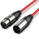 Audibax Silver Cable XLR M-XLR H 30m Rojo
