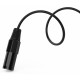 Audibax Silver Black Cable 2 XLR M-XLR H 15cm Negro