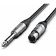 Audibax Silver Cable XLR H a Jack Mono 6m Negro