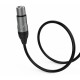 Audibax Silver Cable XLR H a Jack Mono 6m Negro