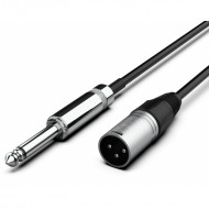 Audibax Silver Cable XLR M-Jack Mono Yong Sheng 15 Metros Negro