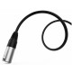 Audibax Silver Cable XLR M-Jack Mono Yong Sheng 15 Metros Negro