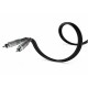 Audibax Silver Cable Premium 2 RCA a 2 RCA St 3m Negro