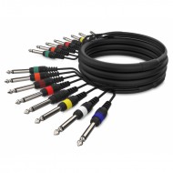 Audibax MC J8 5 Cable Multicore 8 Jacks Mono a 8 Jacks Mono 5 Metros