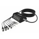 Audibax MC XLR4 J4 10 Metros CajetÃ­n Escenario 4 XLR Entrada + 4 Jacks