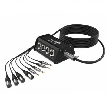 Audibax MC XLR4 J4 10 Metros CajetÃ­n Escenario 4 XLR Entrada + 4 Jacks