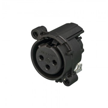 CONECTOR XLR 3 Pin HEMBRA CHASIS PCB HORIZONTAL
