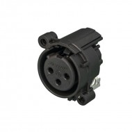 CONECTOR XLR 3 Pin HEMBRA CHASIS PCB HORIZONTAL