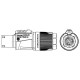 NEUTRIK NAC3F-TRUE1-S POWERCON TRUE1 HEMBRA AEREO (cable 6-12 mm) caja 50 u.
