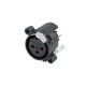 NEUTRIK XLR HEMBRA 3 POLOS V PARA CI DESMONTADO