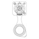 NEUTRIK NAC3F-TRUE1-S POWERCON TRUE1 HEMBRA CHASIS CON TAPA IP65