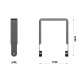 TRITON-BLUE LIRA VERTICAL PARA HELIOS 600 IP65 AH600-003