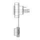 REAN XLR 5 PIN MACHO CHASIS NEGRO IP65
