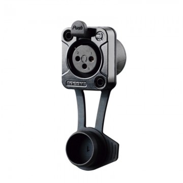 REAN XLR CHASIS 3 PIN HEMBRA NEGRO IP65