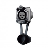 REAN XLR CHASIS 3 PIN HEMBRA NEGRO IP65