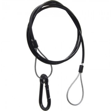 TRITON BLUE SC 380 BK CABLE SEGURIDAD LARGO 80 CM, SECCIÓN 3 MM CON FUNDA PVC. N