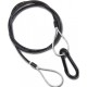 TRITON BLUE SC 380 BK CABLE SEGURIDAD LARGO 80 CM, SECCIÓN 3 MM CON FUNDA PVC. N