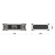 TRITON BLUE FC RACK 4U FLIGHTCASE FORMATO RACK 19P DE 4 UNIDADES FONDO DE 520 MM