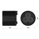 TRITON BLUE SET HYDRO B60 FOCO CON BATERIA IP65 RGBL WIRELESS DMX + HALF SNOOT + SOPORTE DE SUELO + HANGING BRACKET