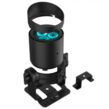 TRITON BLUE SET HYDRO B60 FOCO CON BATERIA IP65 RGBL WIRELESS DMX + HALF SNOOT + SOPORTE DE SUELO + HANGING BRACKET