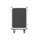 TRITON BLUE FC RACK 10-12U RACK TRES PUERTAS CON PERFIL SUPERIOR 10U 