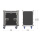 TRITON BLUE FC RACK 10-12U RACK TRES PUERTAS CON PERFIL SUPERIOR 10U 