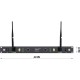 TRITON BLUE TRD 100 TRANSCEPTOR INALAMBRIC DMX 2 CANALES FORMATO RACK
