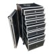 TRITON BLUE FCX7 FLIGHTCASE MULTIUSOS CON 7 CAJONES, PERFECTO PARA GIRAS Y TOUR,