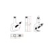 TRITON BLUE SA 3252 15025 BK GARRA NEGRA DE ALUMINO PARA TUBOS DE 32 A 52 MM. SW