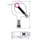 TRITON BLUE SA 3252 15025 BK GARRA NEGRA DE ALUMINO PARA TUBOS DE 32 A 52 MM. SW