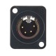 NEUTRIK CONECTOR XLR 4 MACHO CHASIS BAG