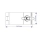TRITON BLUE SA 2327 60 S ABRAZADERA DE ALUMINIO PARA TUBOS DE 23 A 27 MM