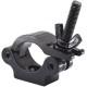 TRITON BLUE SA 3852 300 BK ABRAZADERA NEGRA DE ALUMINIO PARA TUBOS DE 38 A 52 MM