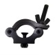 TRITON BLUE SA 3852 300 BK ABRAZADERA NEGRA DE ALUMINIO PARA TUBOS DE 38 A 52 MM